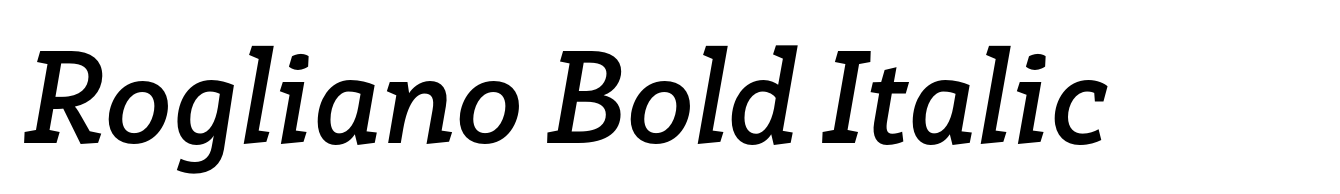 Rogliano Bold Italic